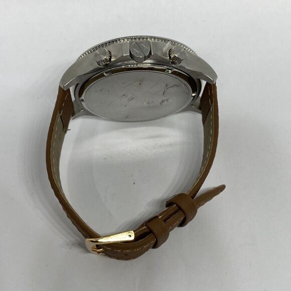 Armani Exchange AX1755 Men's Brown Leather Analog Black Dial Quartz Watch JK238 - Picture 11 of 12